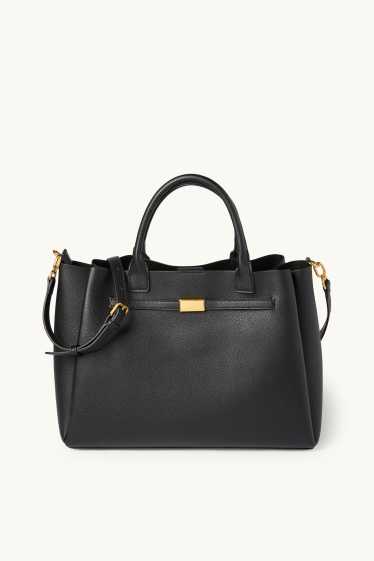 Dona - Bossa shopper gran amb la nansa extraïble - pell sintètica - negre