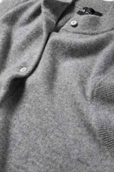 Damen - Kaschmir-Weste - grau