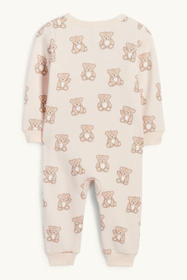 Baby Mädchen - Bärchen - Baby-Schlafanzug - beige