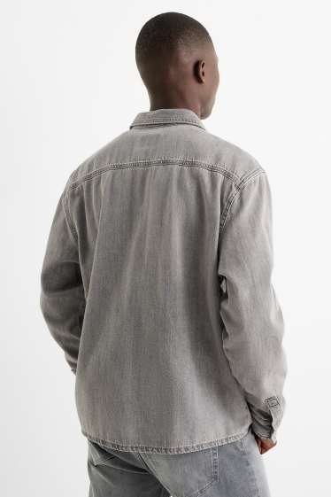 Home - Camisa texana - relaxed fit - Kent - texà gris clar