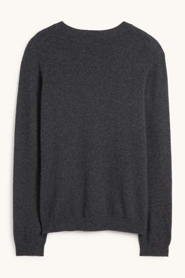 Femmes - Pull en cachemire - gris foncé