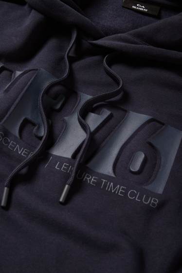 Men - Hoodie - dark blue