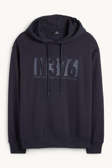 Men - Hoodie - dark blue