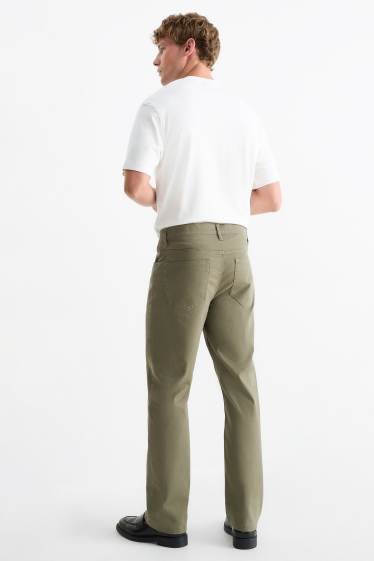 Men - Trousers - regular fit - khaki