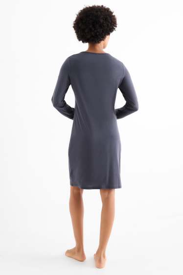 Donna - Camicia da notte - Peanuts - blu scuro