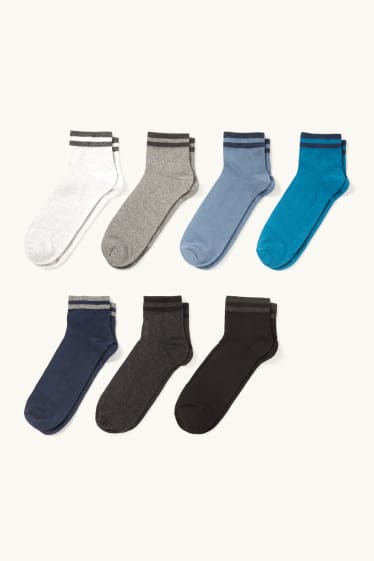 Hommes - Lot de 7 paires - socquettes - gris