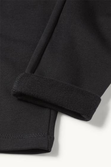 Enfants filles - Lot de 3 - leggings chauds - noir