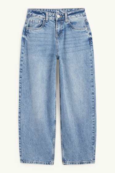 Bambine - Balloon jeans - jeans azzurro