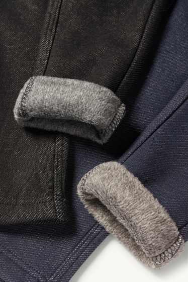 Kinder Mädchen - Multipack 2er - Thermoleggings - Jeans-Look - dunkelblau