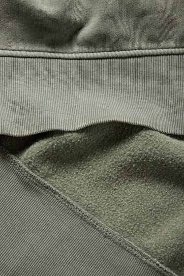 Bărbați - Bluză de molton - kaki