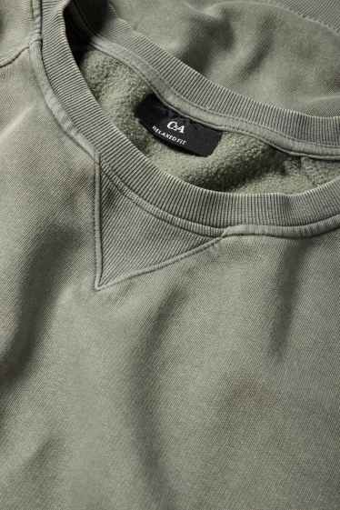 Bărbați - Bluză de molton - kaki