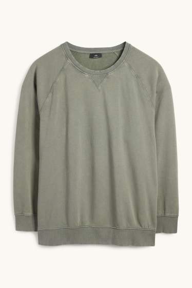 Bărbați - Bluză de molton - kaki