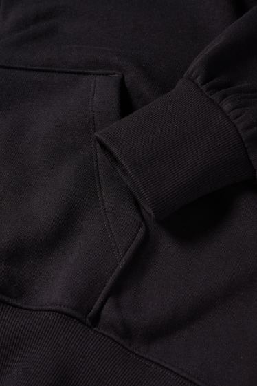 Damen - Sweatjacke mit Kapuze - schwarz