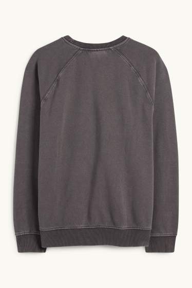 Bărbați - Bluză de molton - gri închis