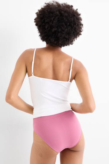 Women - Multipack of 3 - briefs - seamless - dark blue