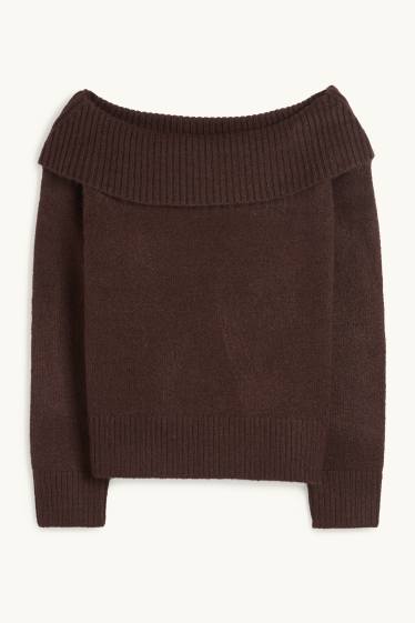 Damen - Pullover - dunkelbraun