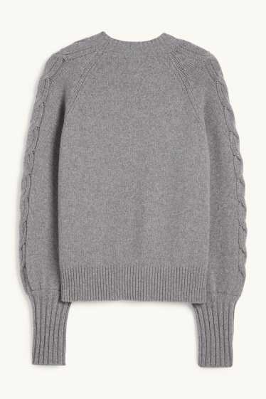 Dona - Jersei de caixmir - gris