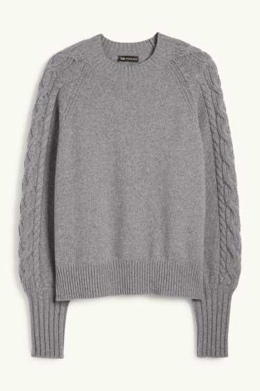 Dona - Jersei de caixmir - gris