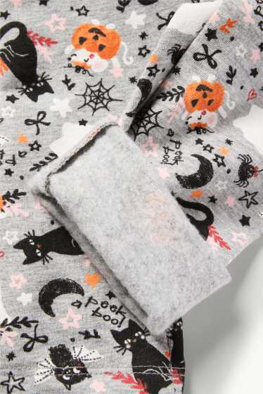 Enfants filles - Lot de 2 - Halloween - leggings chauds - noir