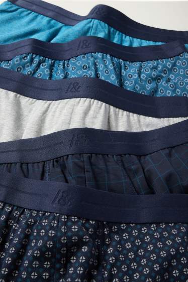Heren - Set van 5 - trunks - donkerblauw