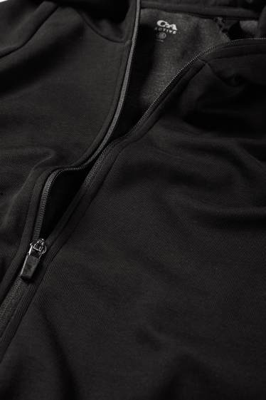 Uomo - Giacca sportiva con cappuccio - nero