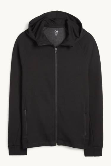 Uomo - Giacca sportiva con cappuccio - nero