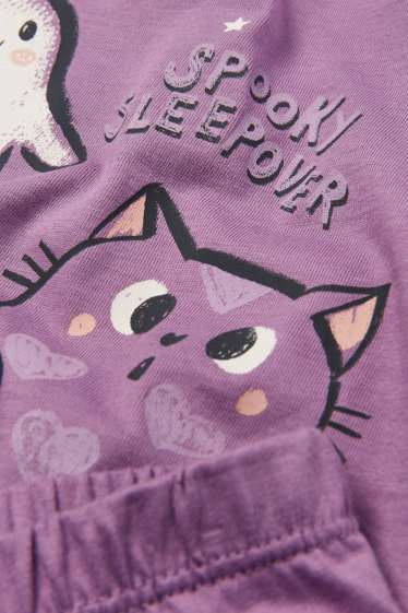 Copii - Fete - Fantomă - pijama - 2 piese - violet deschis