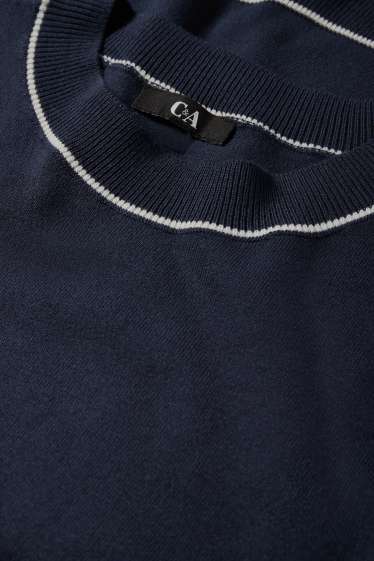 Dona - Jersei de punt - màniga curta - blau fosc