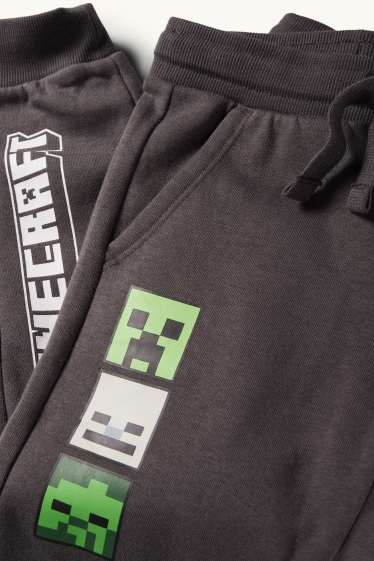 Children Boys - Minecraft - joggers - dark gray