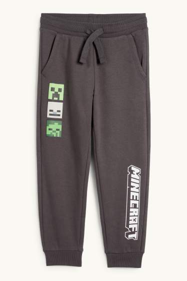 Children Boys - Minecraft - joggers - dark gray