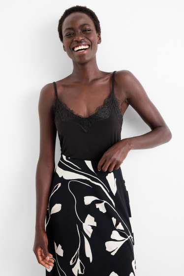 Damen - Hemdchen - schwarz