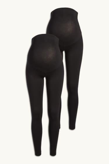 Dona - Paquet de 2 - leggings de maternitat - negre