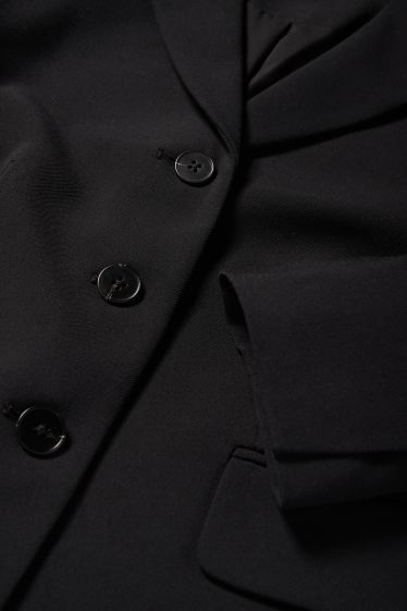 Kobiety - Żakiet biznesowy - z wcięciem w talii - czarny