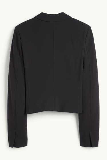 Kobiety - Żakiet biznesowy - z wcięciem w talii - czarny