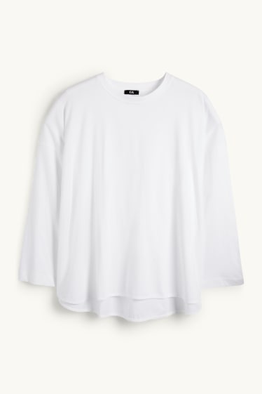 Women - Long sleeve top - white