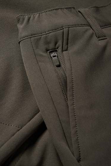 Hombre - Pantalón de deporte funcional - impermeable - verde oscuro