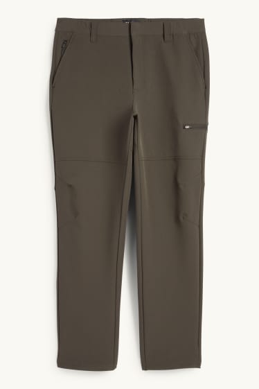 Hombre - Pantalón de deporte funcional - impermeable - verde oscuro