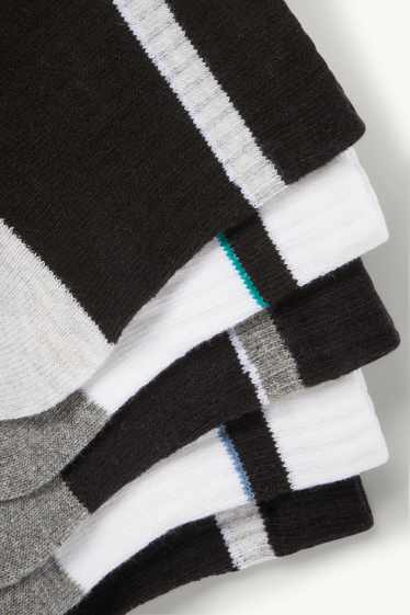 Uomo - Confezione da 7 - calzini corti - nero / bianco