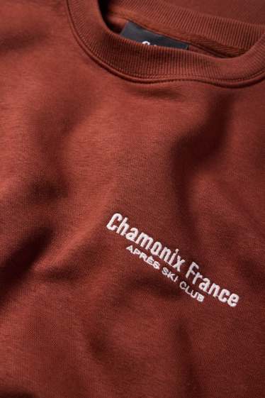 Men - Sweatshirt - dark red