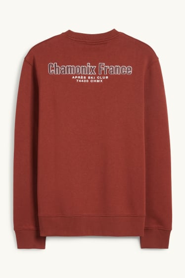 Men - Sweatshirt - dark red