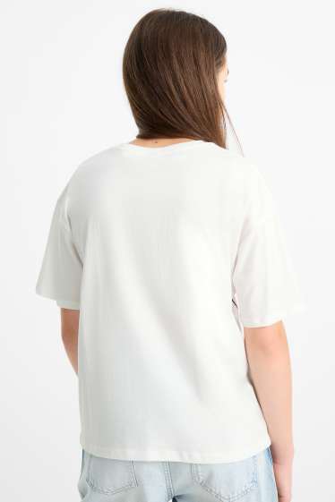 Enfants filles - Lot de 2 - Lilo et Stitch - T-shirts - blanc