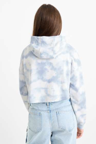 Enfants filles - Lilo & Stitch - ensemble - sweat et haut - 2 pièces - blanc / bleu clair