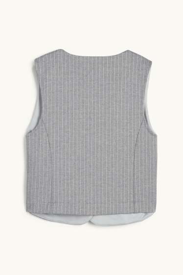 Dona - Americana - entallada - ratlla diplomàtica - gris