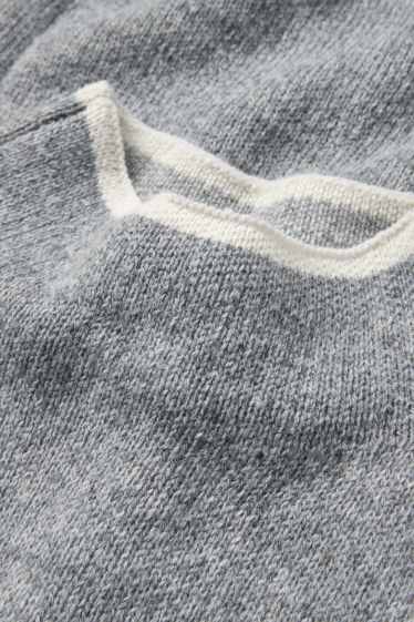 Dámské - Pletené šaty - světle šedá