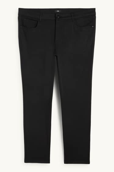 Femei - Pantaloni de stofă - talie înaltă - slim fit - negru