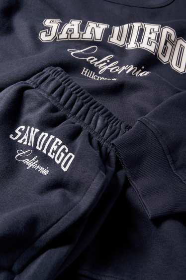 Kinder Mädchen - San Diego - Set - Sweatshirt und Jogginghose - 2 teilig - dunkelblau