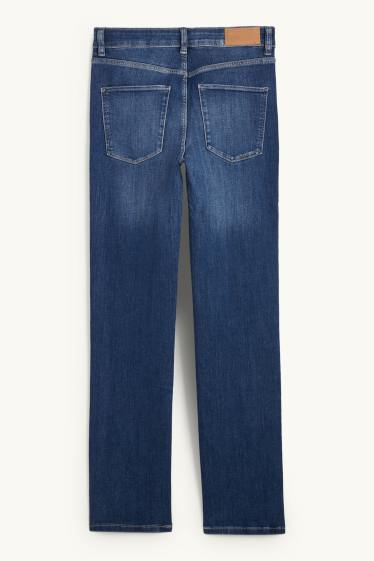 Dames - Straight jeans - mid waist - LYCRA® - jeansblauw