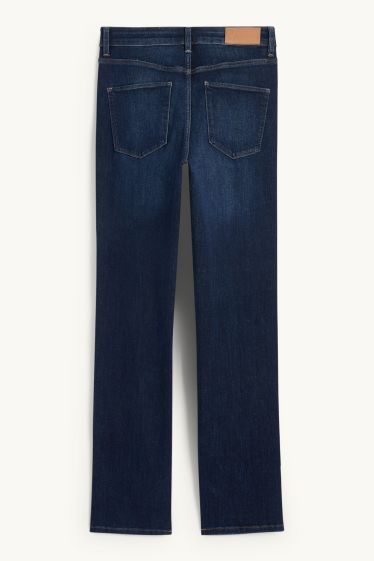 Dames - Straight jeans - mid waist - LYCRA® - jeansblauw