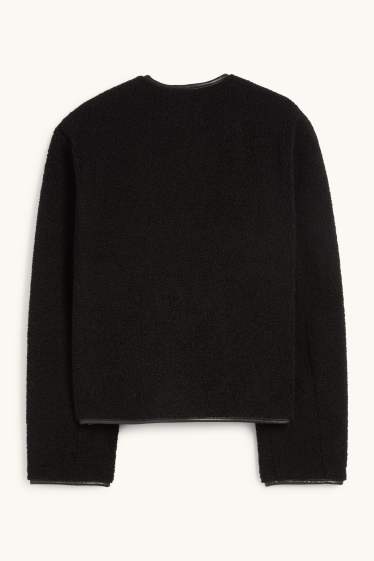 Dámské - Teddy bunda - černá