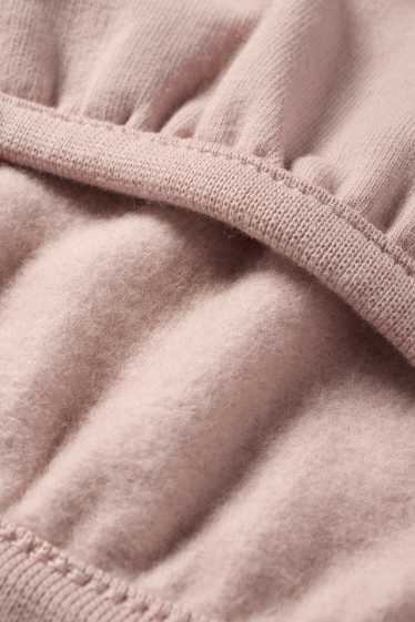 Nadó nena - Floretes - dessuadora per a nadó - brodat anglès - rosa